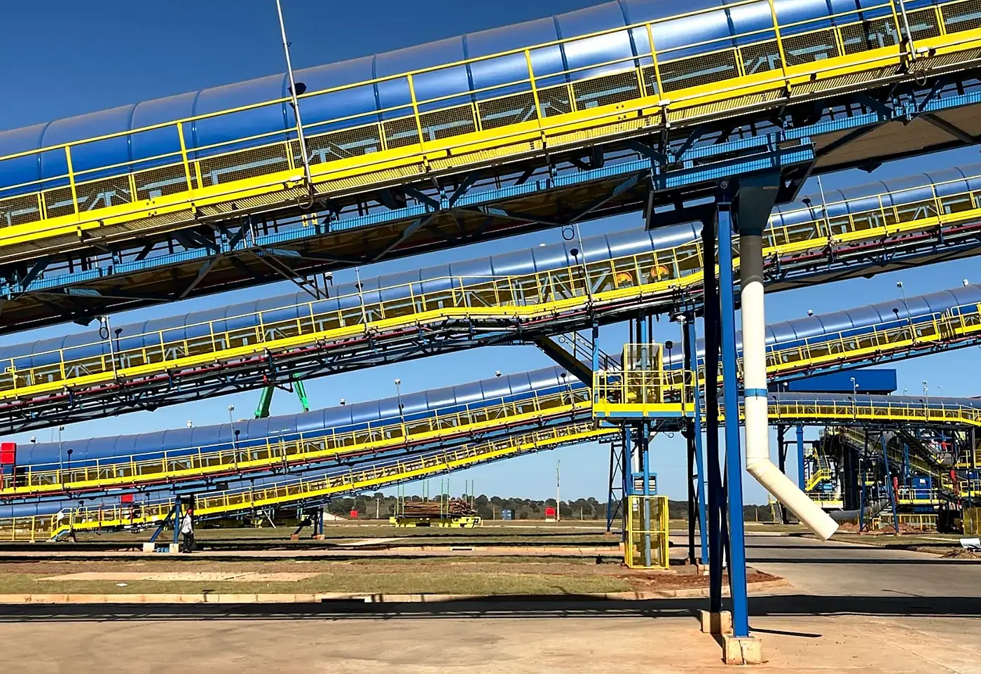Galerias de transportadores de correia fabricadas pela AP